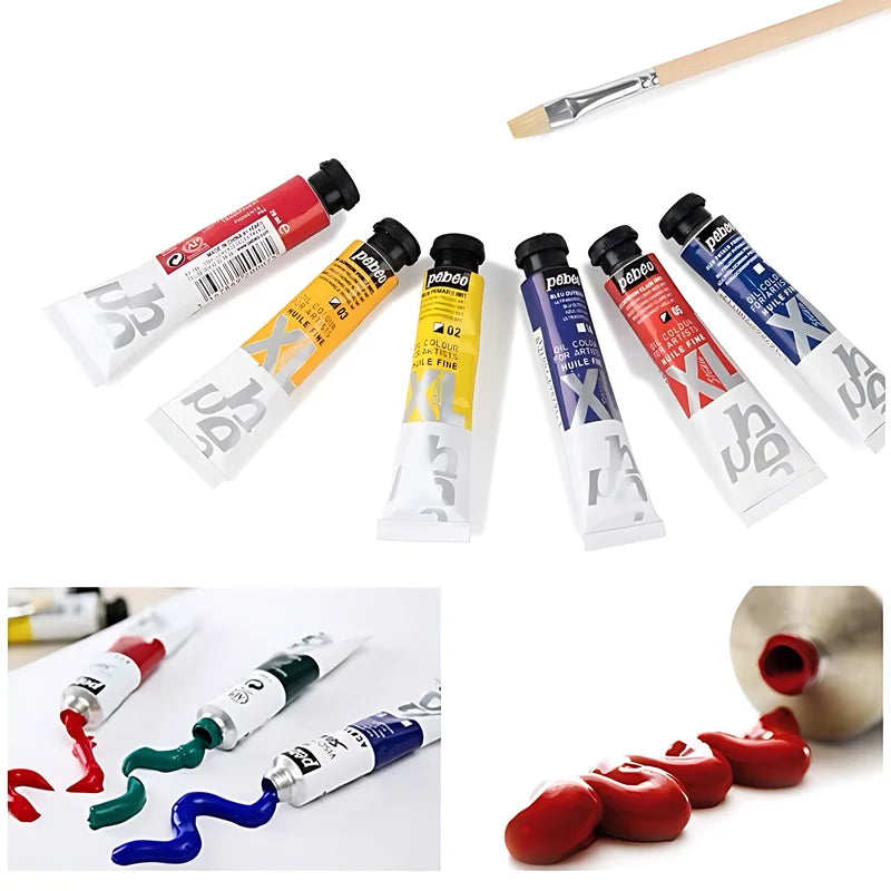 Pebeo XL Professional 40/30/20/10 Color 20ML Large Capacity Tube Oil Painting Set Artist Painting Color Pigments Art Supplies