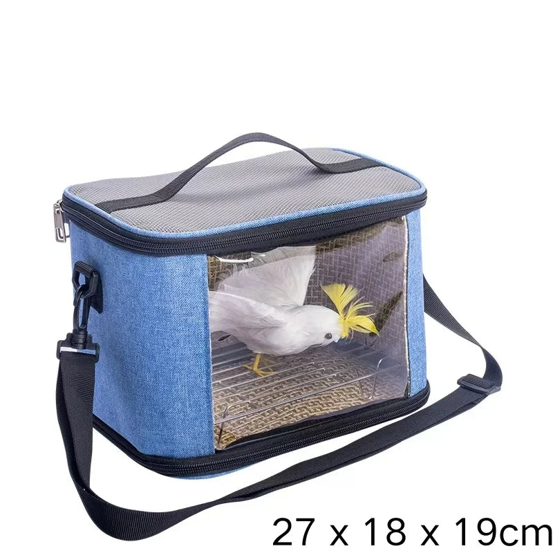 Portable Pet Bird Cage Parrot Breathable and Detachable Hamster Flying Kangaroo Travel Bag Pet Accessories Guinea Pig Pet Bag