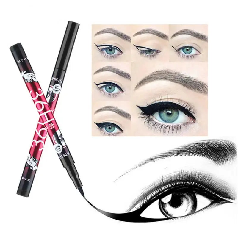 Black Liquid Eyeliner Quick-drying Waterproof Long-lasting Liquid Eyeliner Pencil Eyeliner Makeup Eye Cosmetics Tool